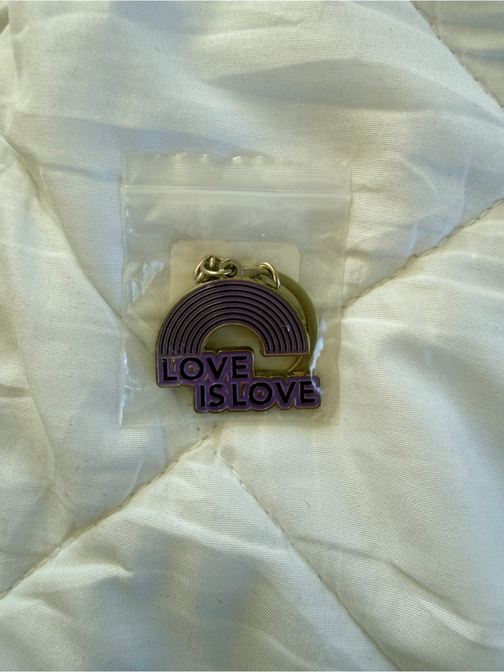 Color Street Exclusive Love Is Love Rainbow Keychain Pride Purple